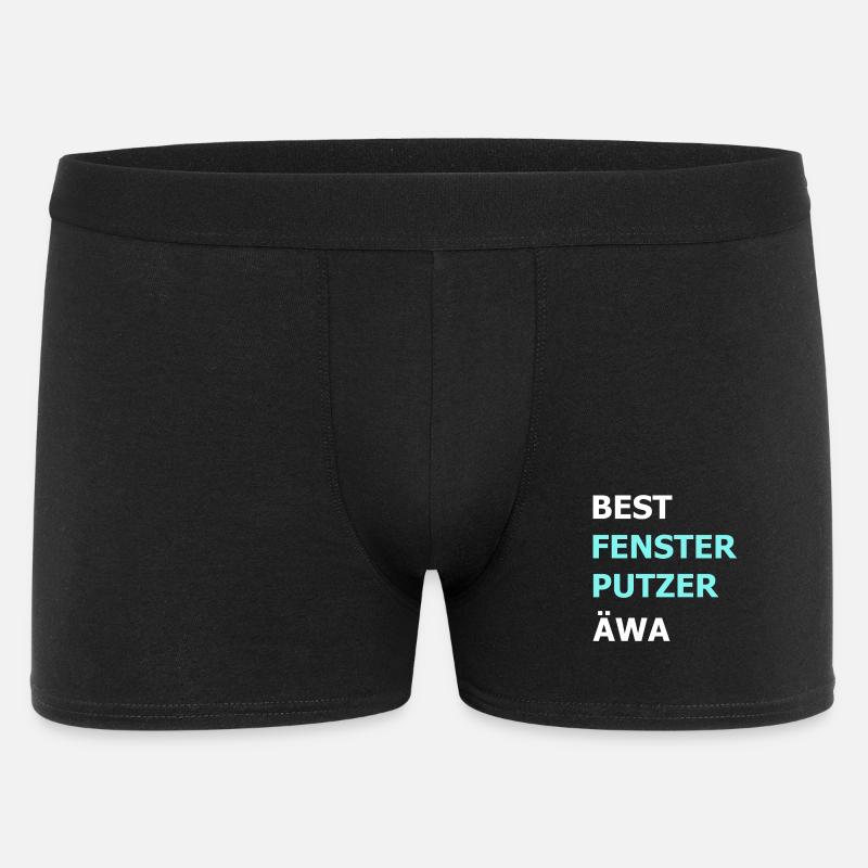 Bester Fensterputzer Reiniger Hausmann Geschenk - Männer Boxer Shorts - Schwarz