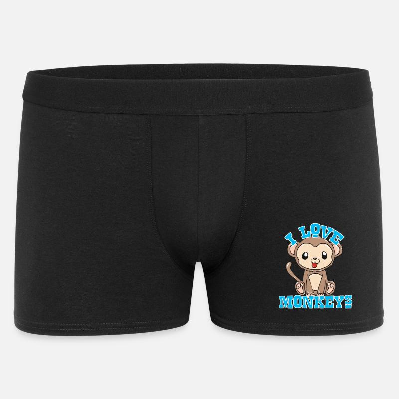Affen - Männer Boxer Shorts - Schwarz