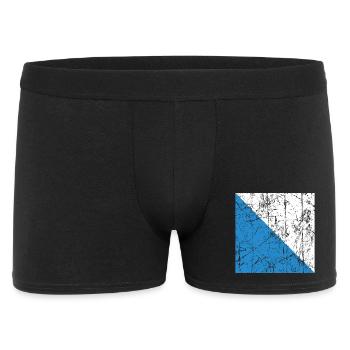 Zurich flag Zuerich Fahne Schweiz Switzerland - Men's Boxer Shorts - black - Front