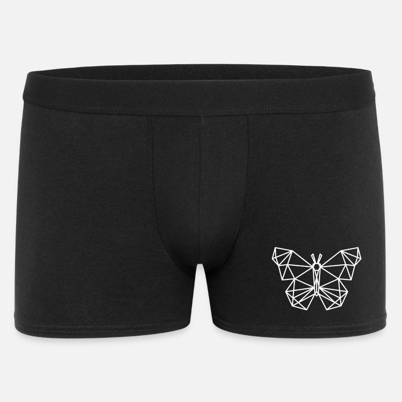 Geometrischer Schmetterling Stil - Männer Boxer Shorts - Schwarz