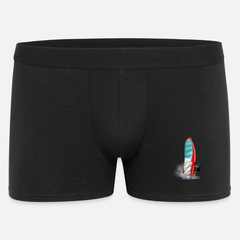 Windsurfing - Männer Boxer Shorts - Schwarz
