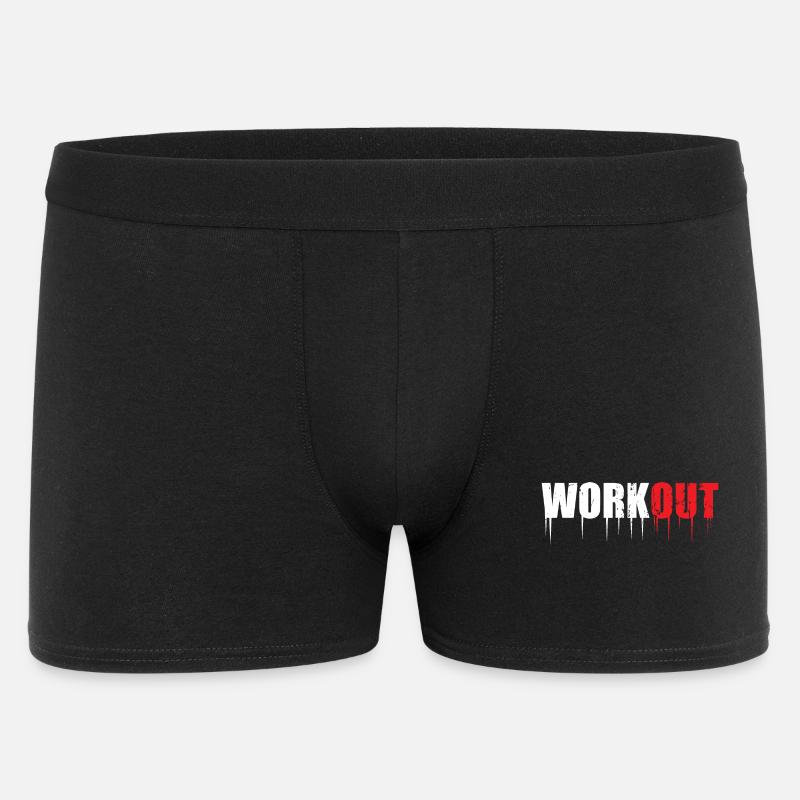 Workout - Männer Boxer Shorts - Schwarz