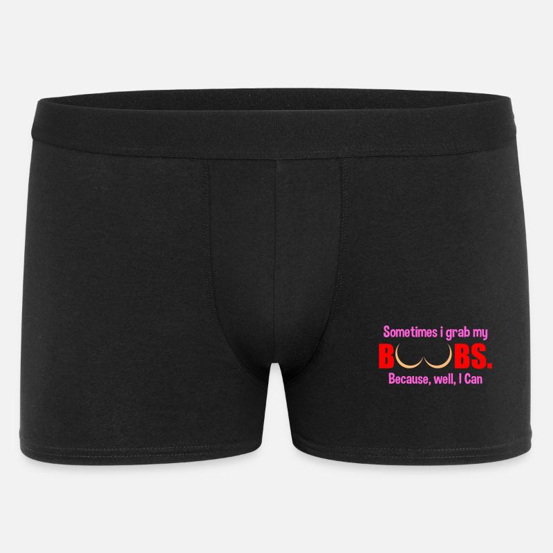 Nogle gange griber jeg mine bryster - Boxer Shorts til mænd - sort