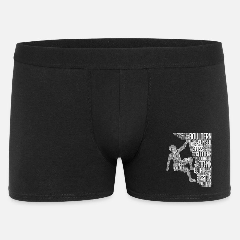 Alpiniste Boulder Escalader Paroi rocheuse - Boxer Homme - noir