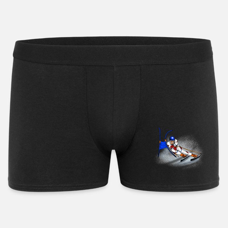 Ski - Männer Boxer Shorts - Schwarz