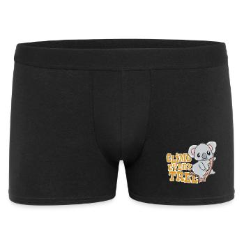 Koala - Männer Boxer Shorts - Schwarz - Vorne