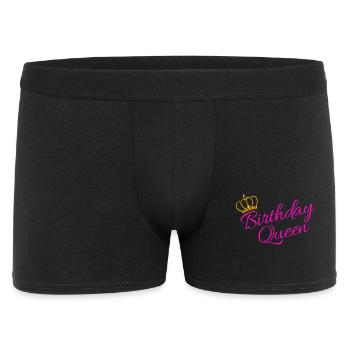Déclaration d'anniversaire de partenaire reine drôle - Boxer Homme - noir - Devant