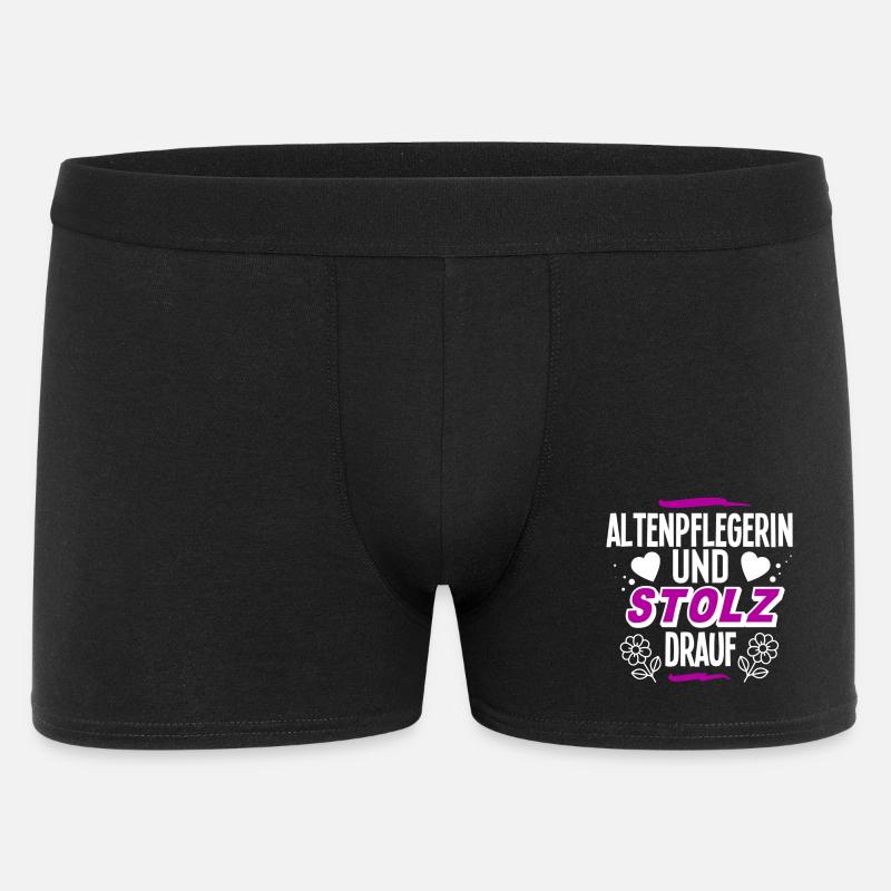 Altenpflegerin - Männer Boxer Shorts - Schwarz