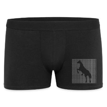 Élégante silhouette de cheval sur des couleurs pastel - Boxer Homme - noir - Devant