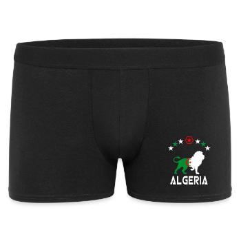 Algérie Lion Drapeau design / Cadeau - Boxer Homme - noir - Devant