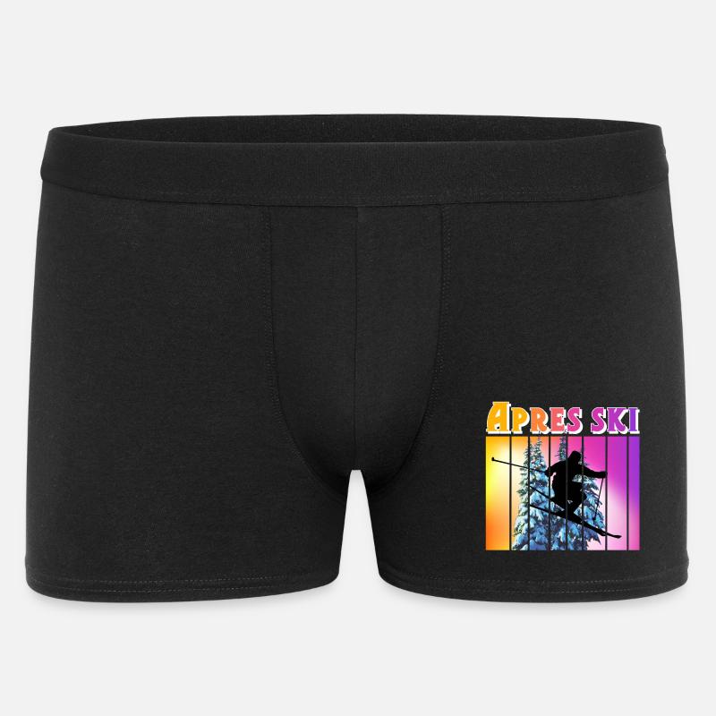 Apres Ski - Männer Boxer Shorts - Schwarz