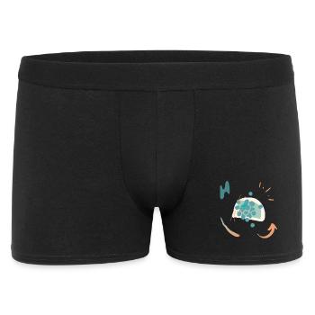 Design décontracté avec dégradé de couleur - Boxer Homme - noir - Devant