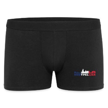 Montpellier City Skyline France Landmark Map - Boxer Homme - noir - Devant