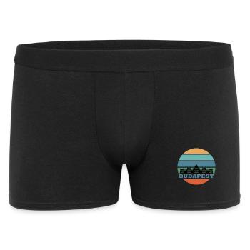 Budapest City Skyline Hongrie Landmark - Boxer Homme - noir - Devant