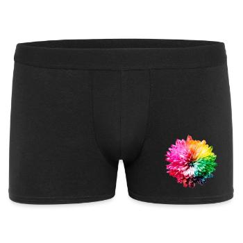 Chrysanthème Arc-en-ciel - Boxer Homme - noir - Devant