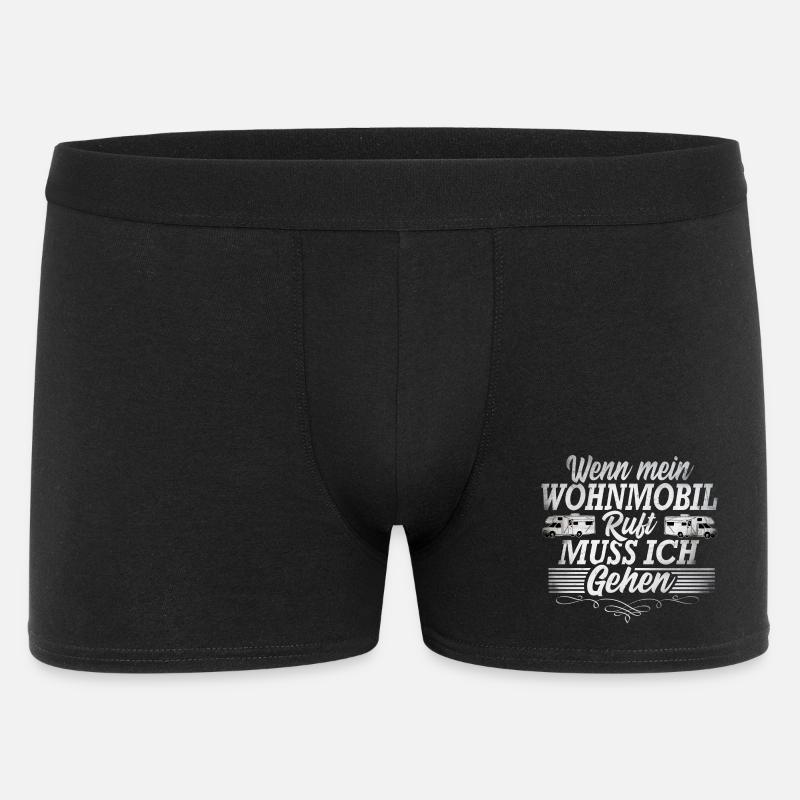 Camping Campen - Männer Boxer Shorts - Schwarz