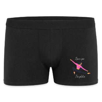 J'peux pas j'ai pilâtes - Boxer Homme - noir - Devant