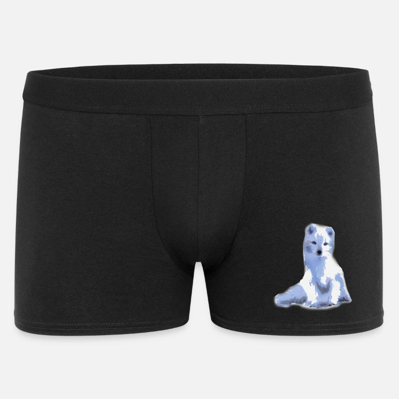 arctic foxy / arctic fox - Men's Boxer Shorts - black