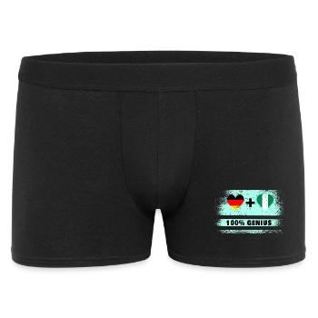 Allemagne et Nigeria 100 % Genial / Cadeau - Boxer Homme - noir - Devant