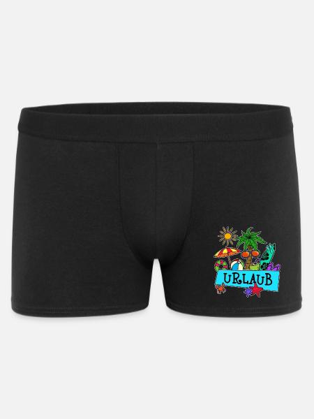 Urlaub Ferien Karibik Paradies Beachparty Strand - Männer Boxer Shorts - Schwarz
