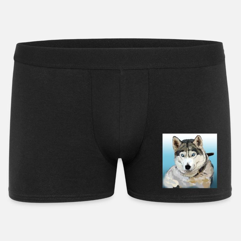 Husky - Männer Boxer Shorts - Schwarz