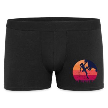 Escalade escalade escalade grimpeuse femme cadeau - Boxer Homme - noir - Devant