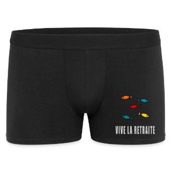 retirement. GOOD RETIREMENT. HAPPY RETIREMENT - Men's Boxer Shorts - black - Front