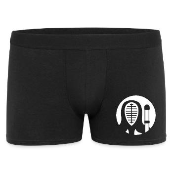Kendo Kenjutsu Schwertkampf - Männer Boxer Shorts - Schwarz - Vorne