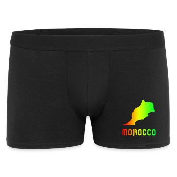 Marokko Regenbogen Landkarten Design / Geschenk - Männer Boxer Shorts - Schwarz - Vorne