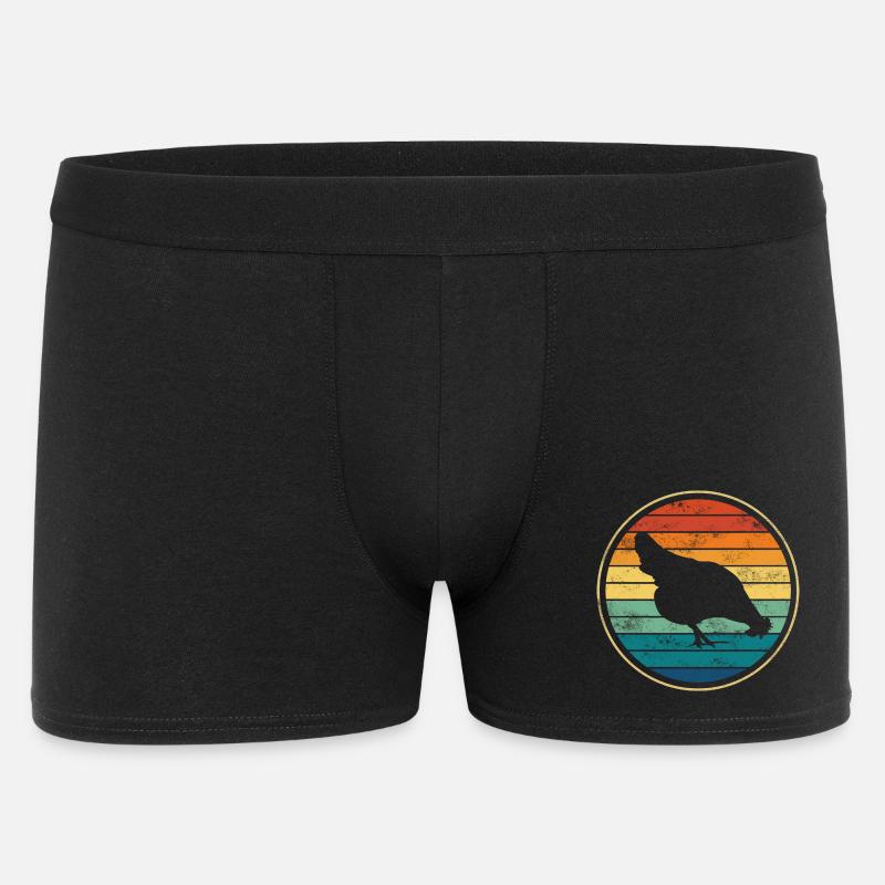 Huhn Hühner - Männer Boxer Shorts - Schwarz