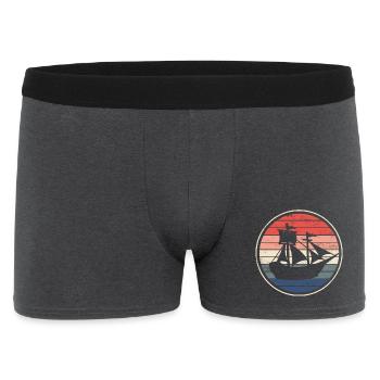 Boat ship sailing ship - Men's Boxer Shorts - charcoal grey - Front