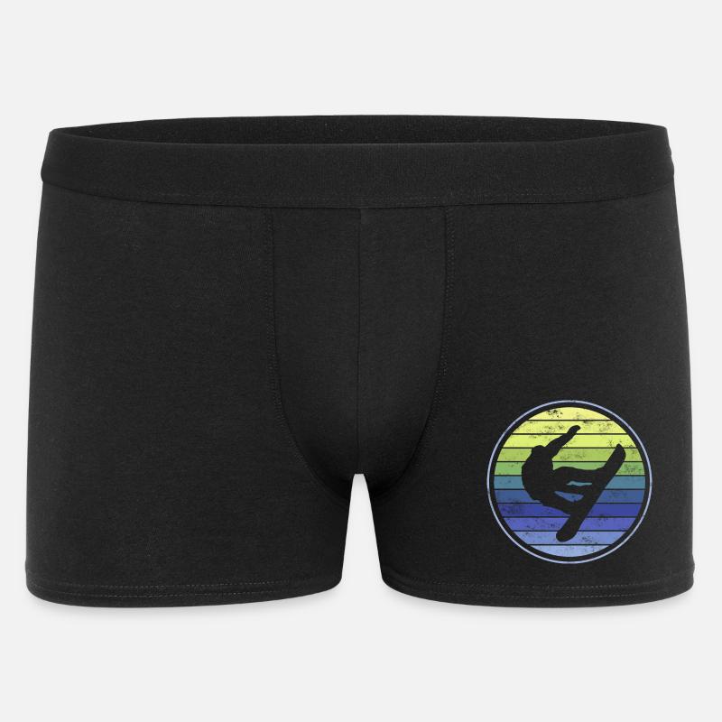 Snowboard Snowboarder - Männer Boxer Shorts - Schwarz