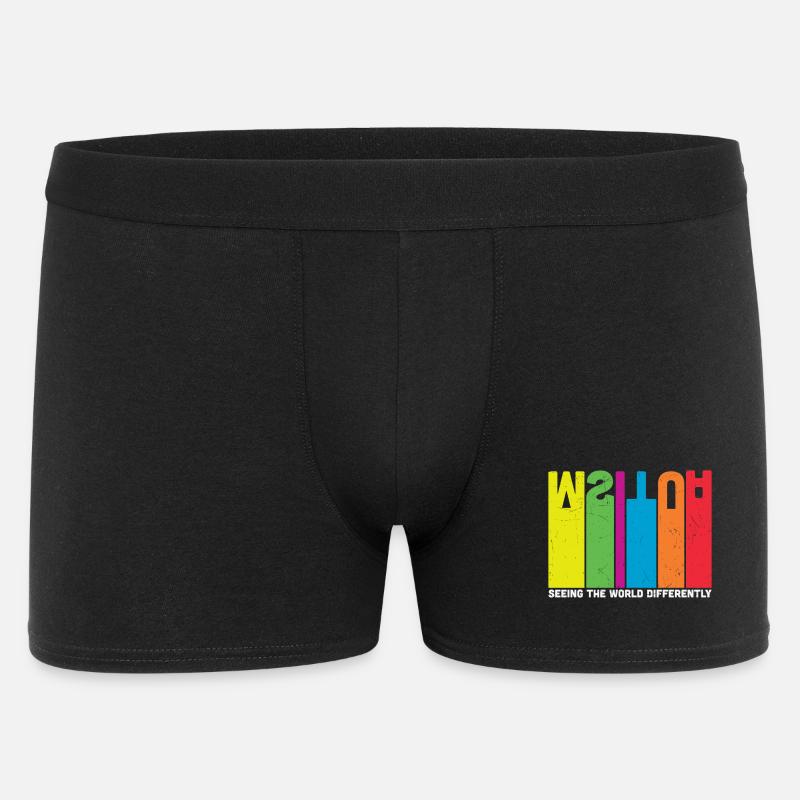 L’autisme voit le monde différemment - Boxer Homme - noir