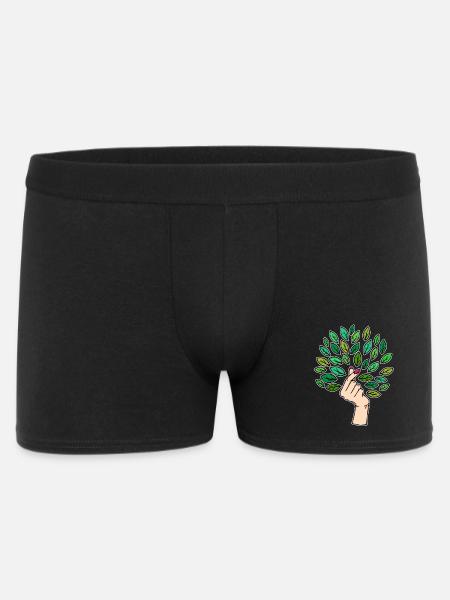 Umwelt Erde Baum Umweltschützer - Männer Boxer Shorts - Schwarz