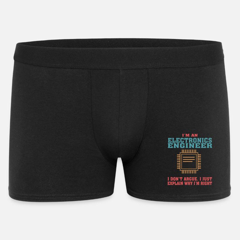 Funny Electronics Engineering Zitat für Electronic - Männer Boxer Shorts - Schwarz