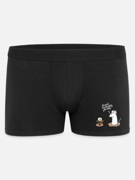 Richtig geiler Stoff - Männer Boxer Shorts - Schwarz
