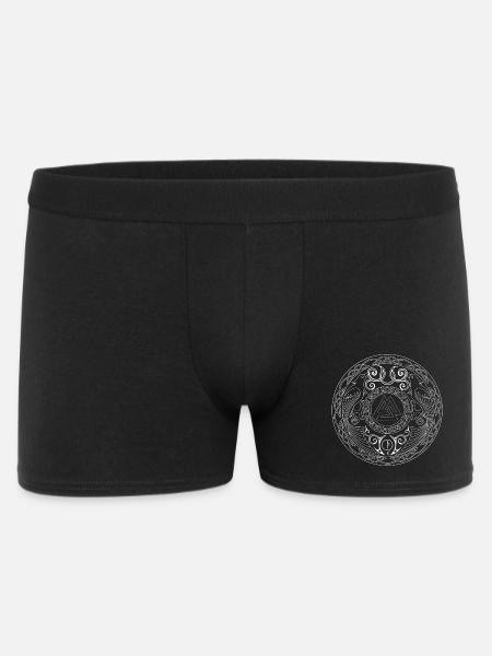 Mandala runique à triade centrale - Boxer Homme - noir
