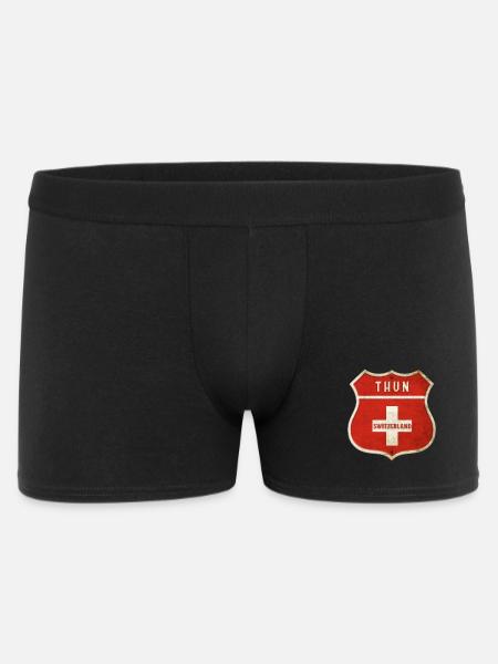 Thoune Suisse Armoiries Drapeaux Design - Boxer Homme - noir