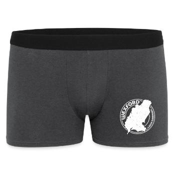 Wexford Irland County | Landkarte Kontur Stempel - Männer Boxer Shorts - Anthrazit - Vorne