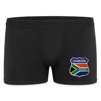 Johannesburg Afrique du Sud Armoiries Drapeaux Design - Boxer Homme - noir - Devant