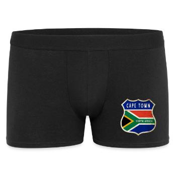 Cape Town South Africa Coat of Arms Flags Design - Men's Boxer Shorts - black - Front