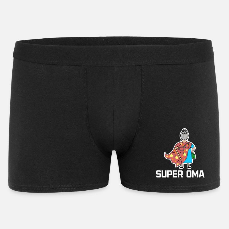 Superoma Brille Großmama Oma Statement Großmutter - Männer Boxer Shorts - Schwarz