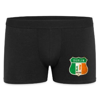 Dublin Ireland Coat of Arms Flags Design - Men's Boxer Shorts - black - Front