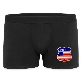 Nashville États-Unis Armoiries Drapeaux - Boxer Homme - noir - Devant