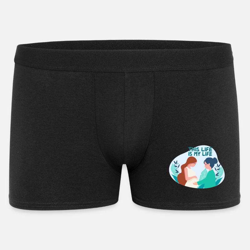 Hebamme Schwanger Geburtshelfer - Männer Boxer Shorts - Schwarz
