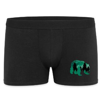 Climate Change Environmental Protection Bear - Men's Boxer Shorts - black - Front
