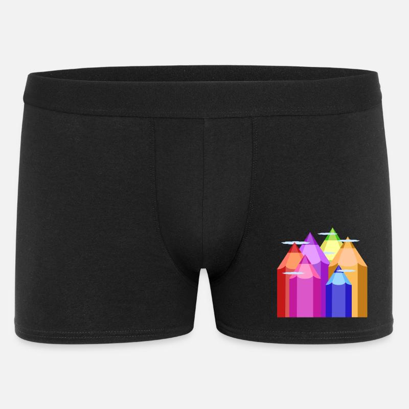 Pics de couleur - Boxer Homme - noir