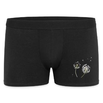 White dandelion silhouette - Men's Boxer Shorts - black - Front