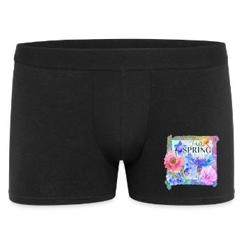 Spring flowers | hello spring - Men's Boxer Shorts - black - Front