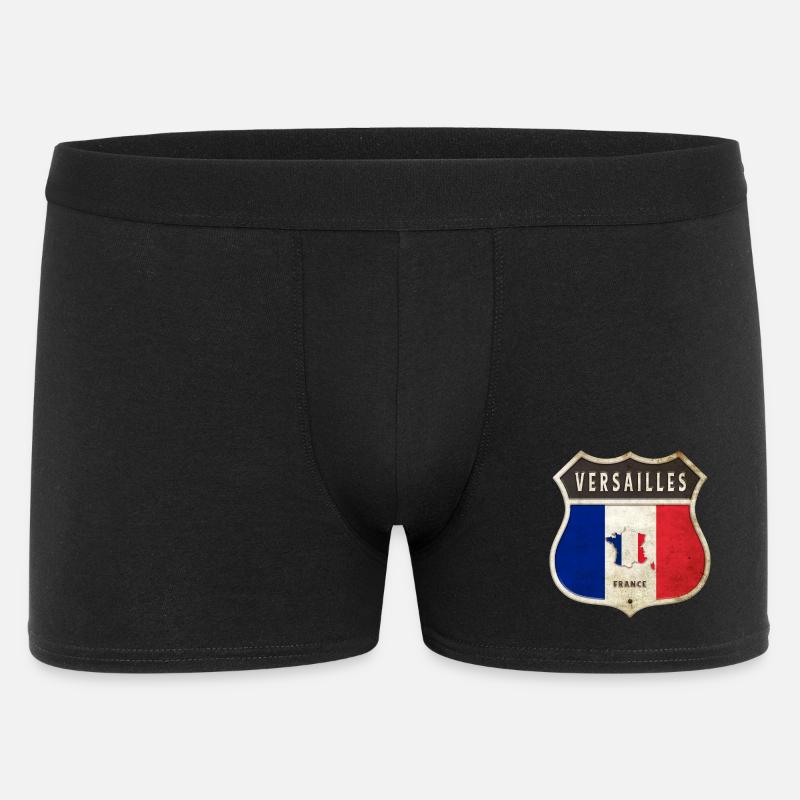 Versailles Frankreich Wappen Flaggen Design - Männer Boxer Shorts - Schwarz